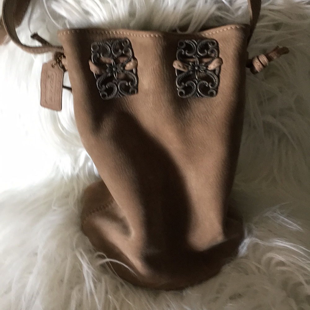 ❌ SOLD ❌ Authentic Tan Drawstring Coach Purse.